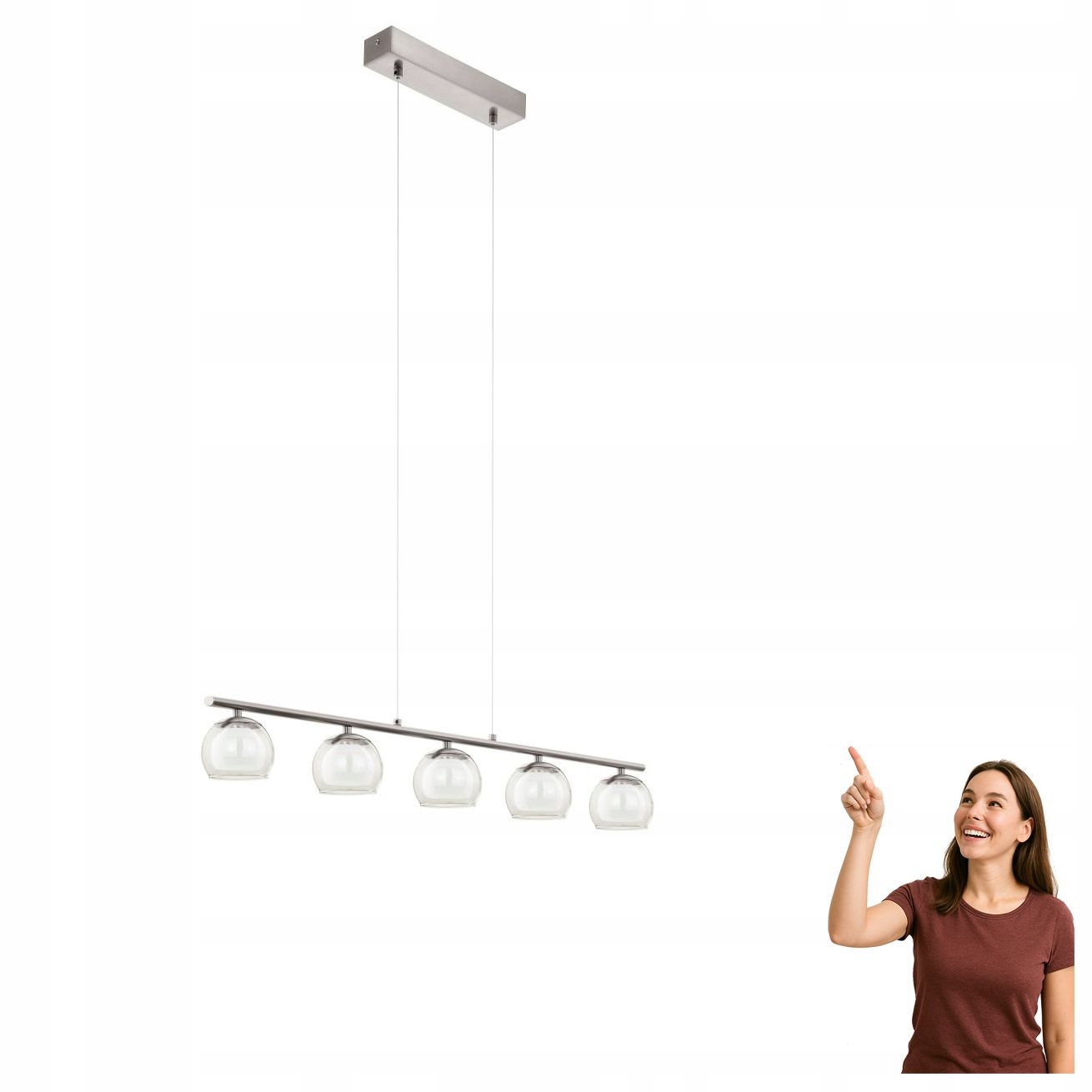 Led závesná lampa 5x3,3W Romagnese 94319 Eglo