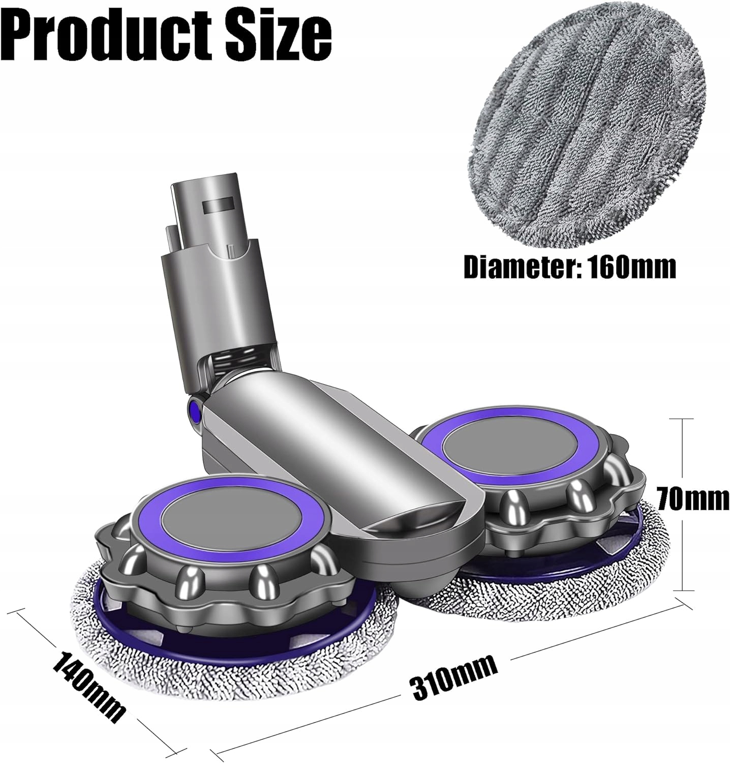SZCZOTKA MOP DYSON V6 DC58 DC59 DC61 DC62 ZESTAW Model Dyson V6 DC58 DC59 DC61 DC62