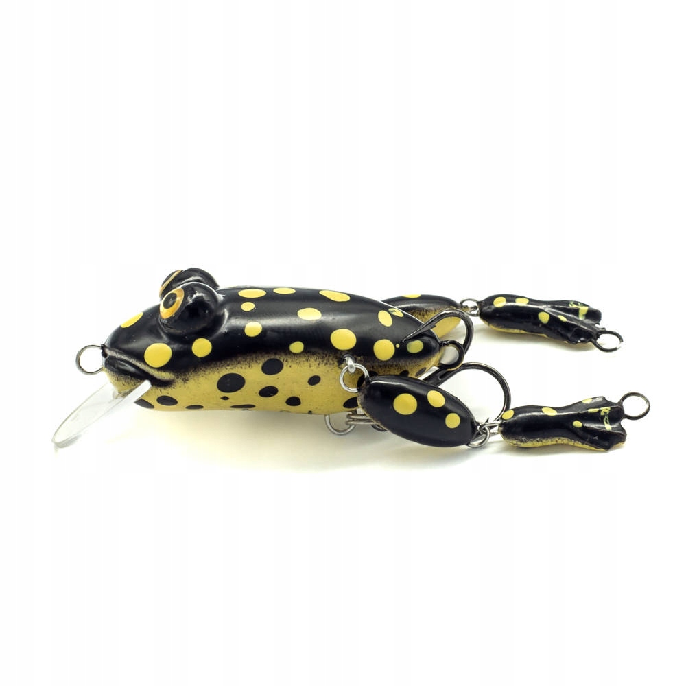 Wobler rękodzieło Wob-Art Żaba 6,5cm 6g Black/yellow