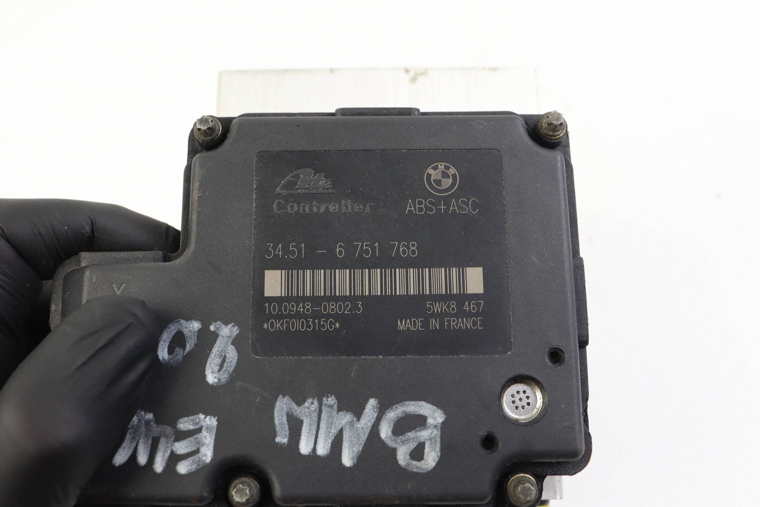 BMW 3 E46 E36 pompe unité de commande électronique uce ABS 6751767 6751768
