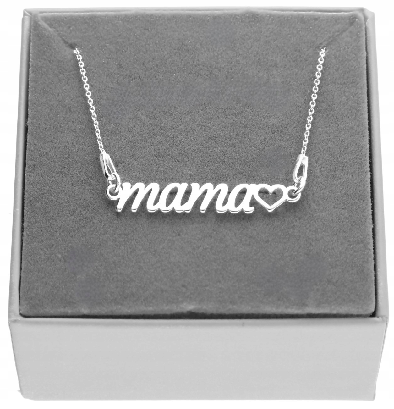Stříbrný náhrdelník celebritka s nápis Máma pro maminku stříbro 925, 40 cm