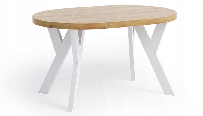 Stół Okrągły PERO 90/140 rozkładany KUCHNIA SALON Szerokość mebla 90 cm