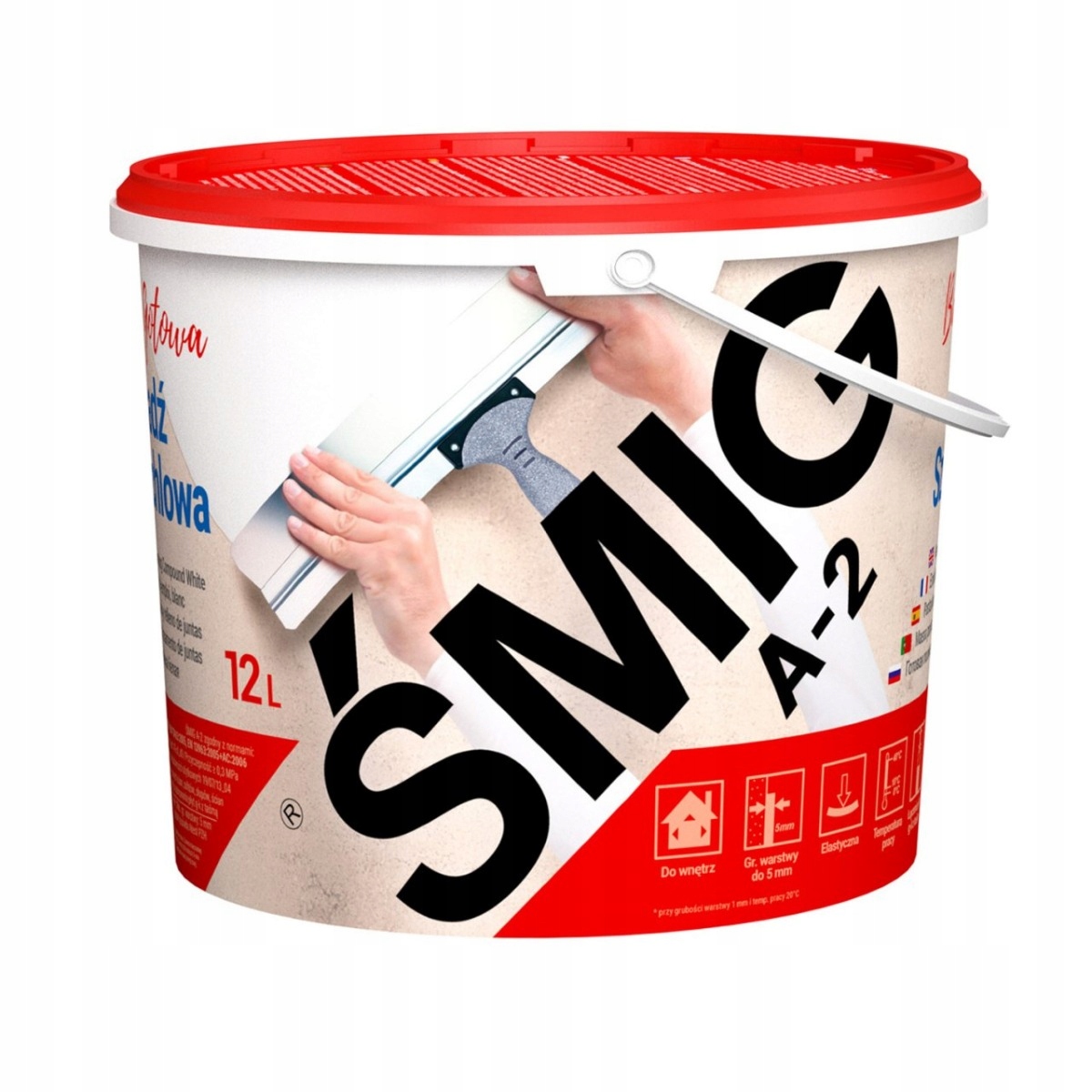 Biała gotowa Gładź Szpachlowa Śmig A-2 20KG Megaron