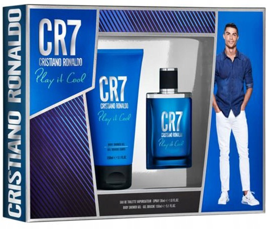 Zestaw męski Cristiano Ronaldo Cr7 Play It Cool Edt 30 ml Żel 150 ml