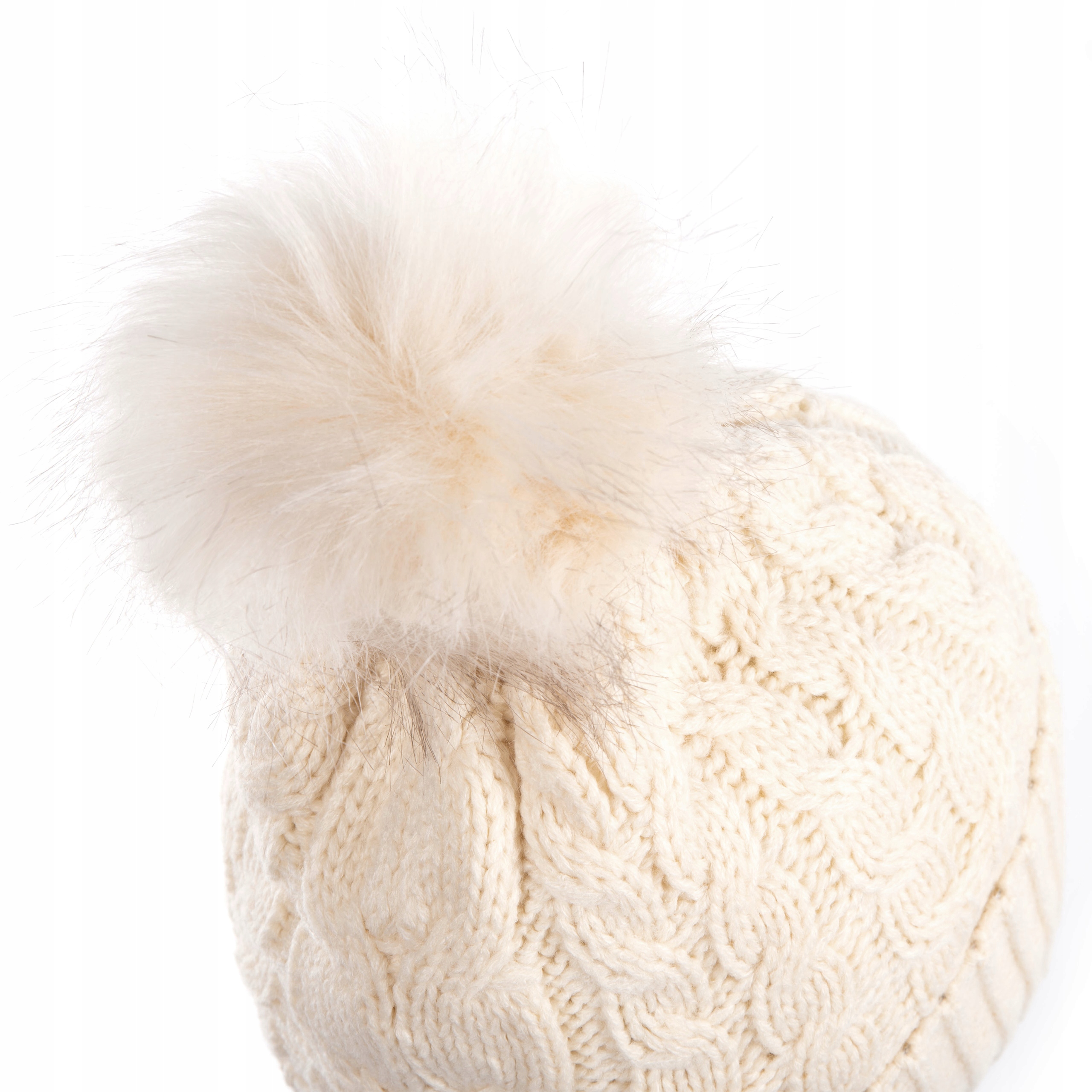 CZAPKA DAMSKA ZIMOWA Z POMPONEM KOMIN RĘKAWICZKI Rozmiar uniwersalny