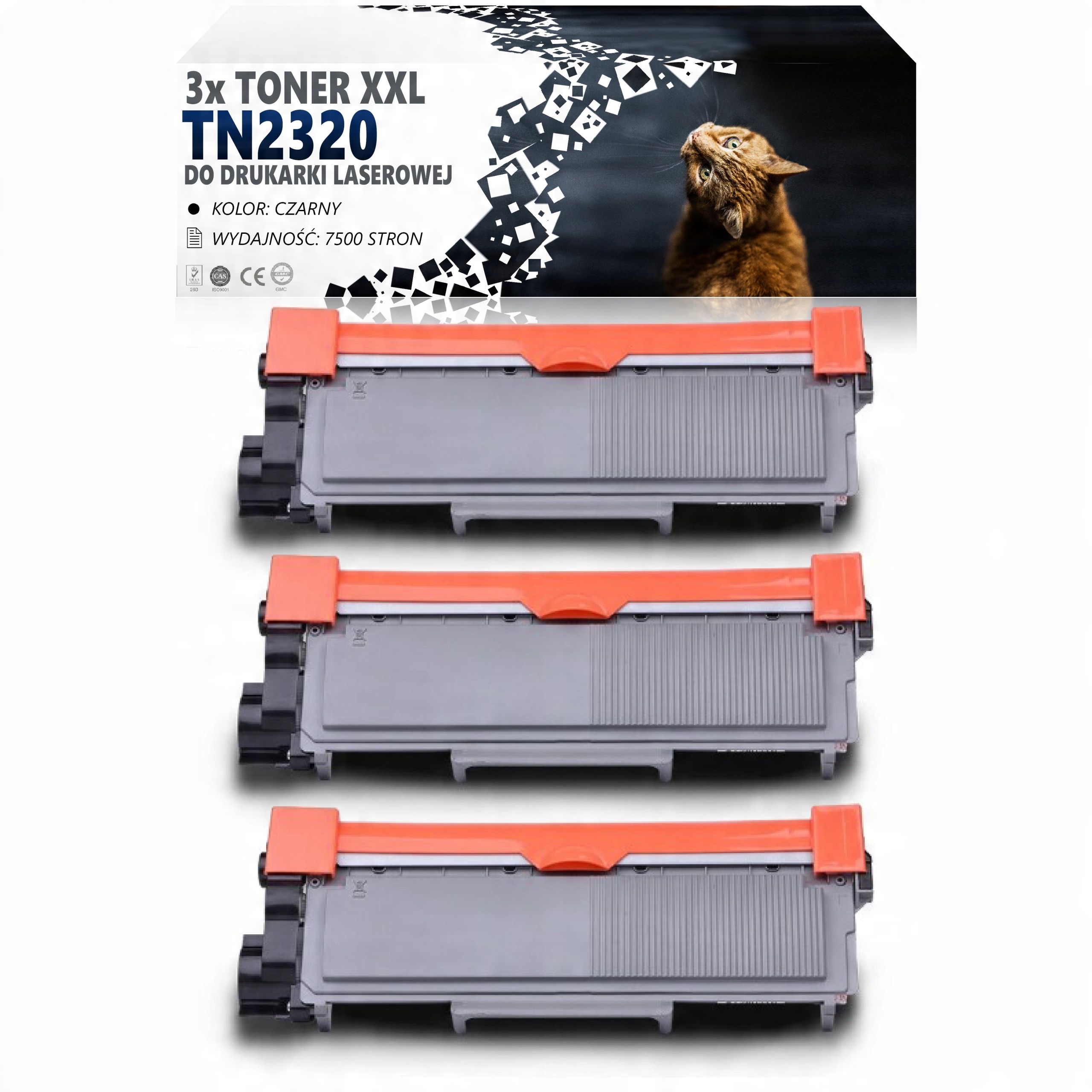 

3X Toner do Brother TN2320 MFC-L2700DW DCP-L2520DW