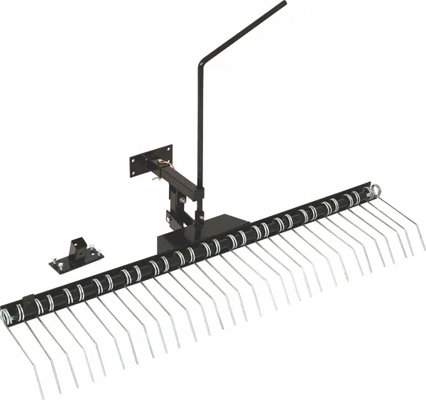 Uniwersalne grabie do żwiru i aerator do traktorka ogrodowego 120 cm