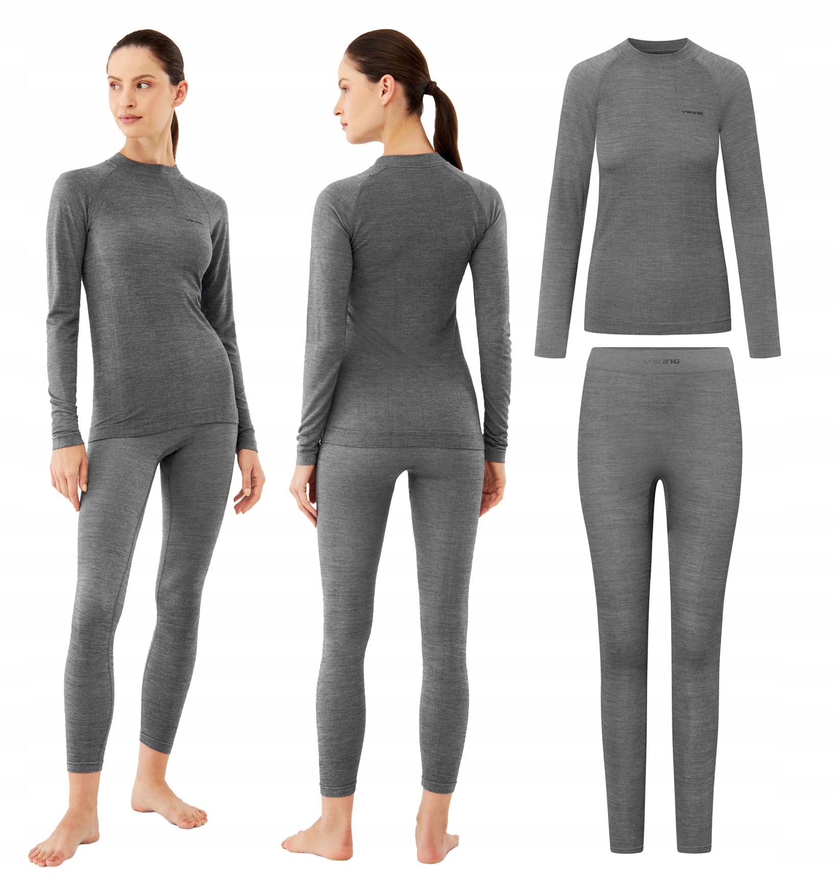 Bielizna sportowa damska Viking Shuter Merino szara S