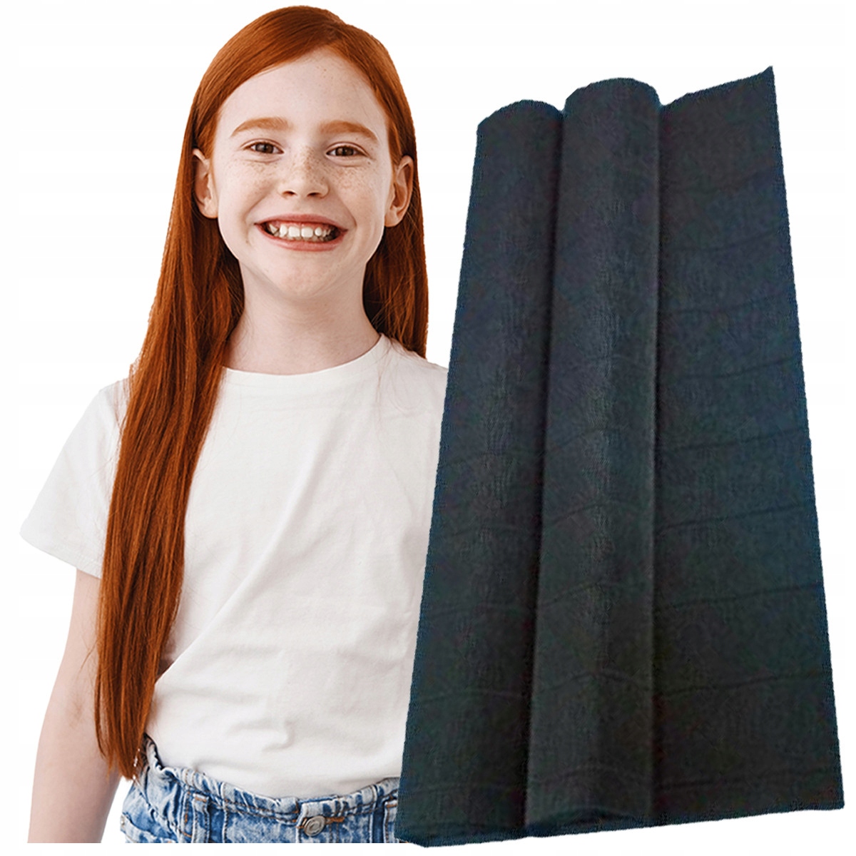 DO&DECO KREPA CZARNA MARSZCZONA BIBUŁA KREPINA Marka inna