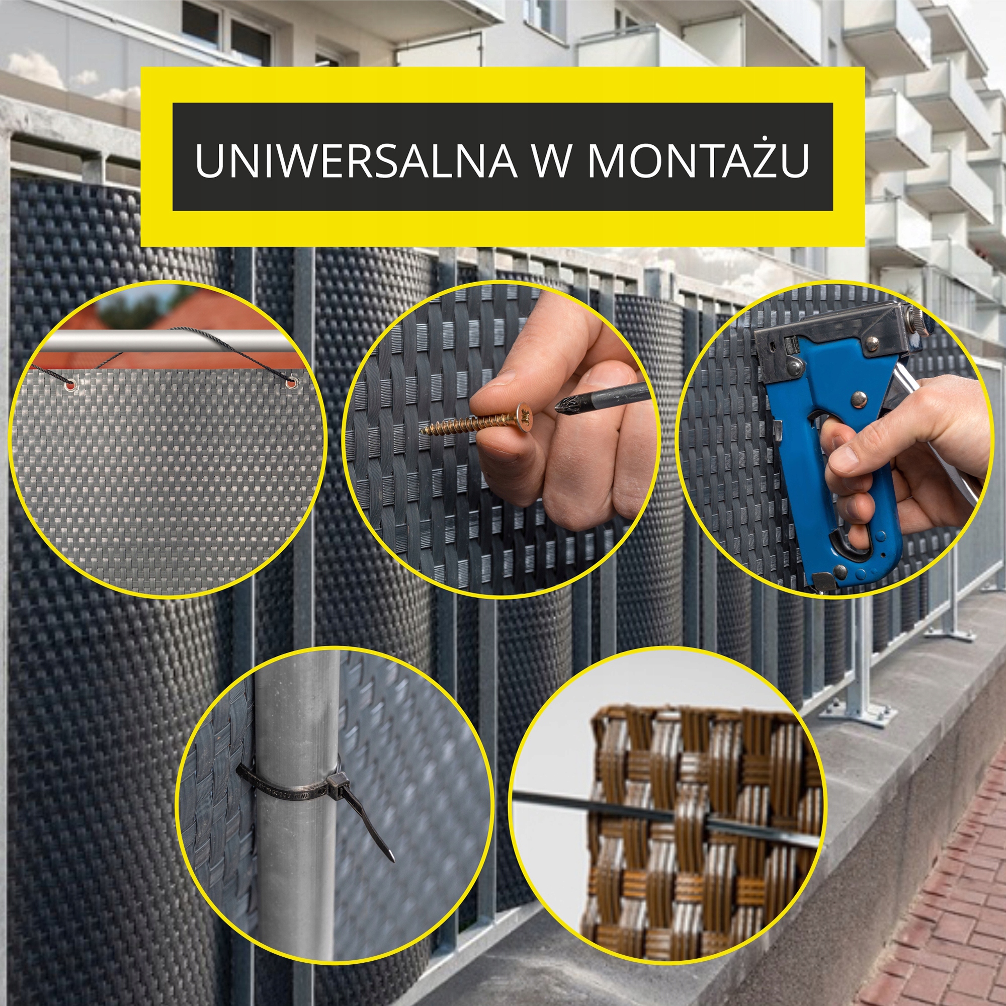 OSŁONA BALKONOWA TECHNORATTAN MATA BALKON 0,9x7m Rodzaj osłona, mata