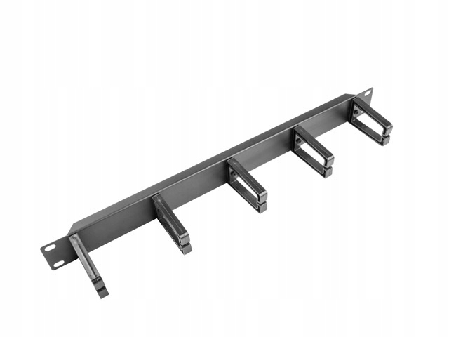 

Organizer Kabli 19" 1U Z 5 Plastikowymi