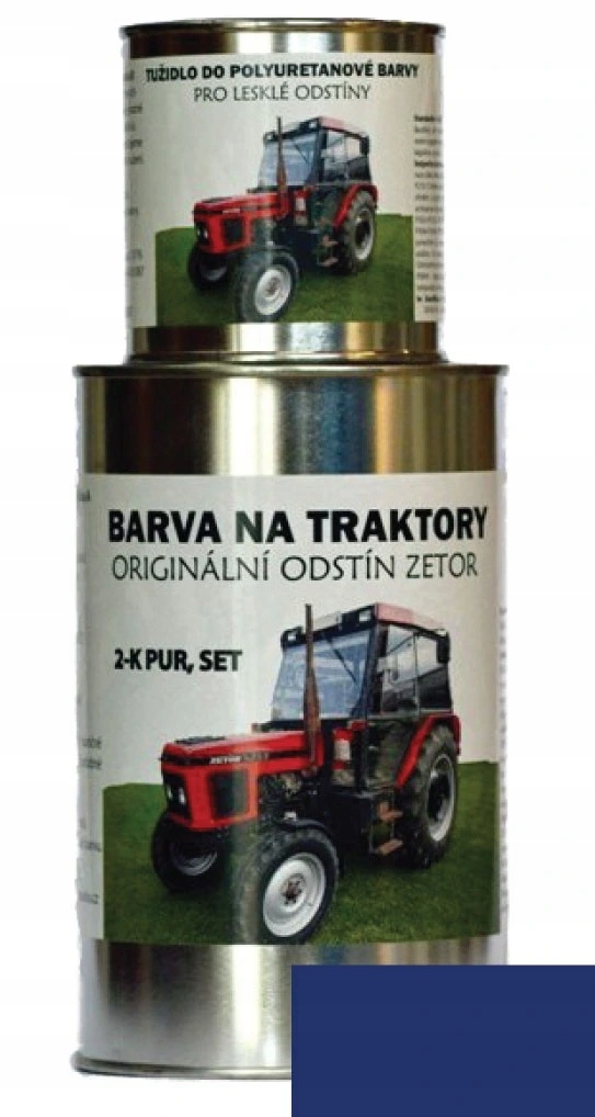 Farby Na Traktory Zetor Orig. odtieň Modrá 2-K PUR,6,25kg Set s tužidlom