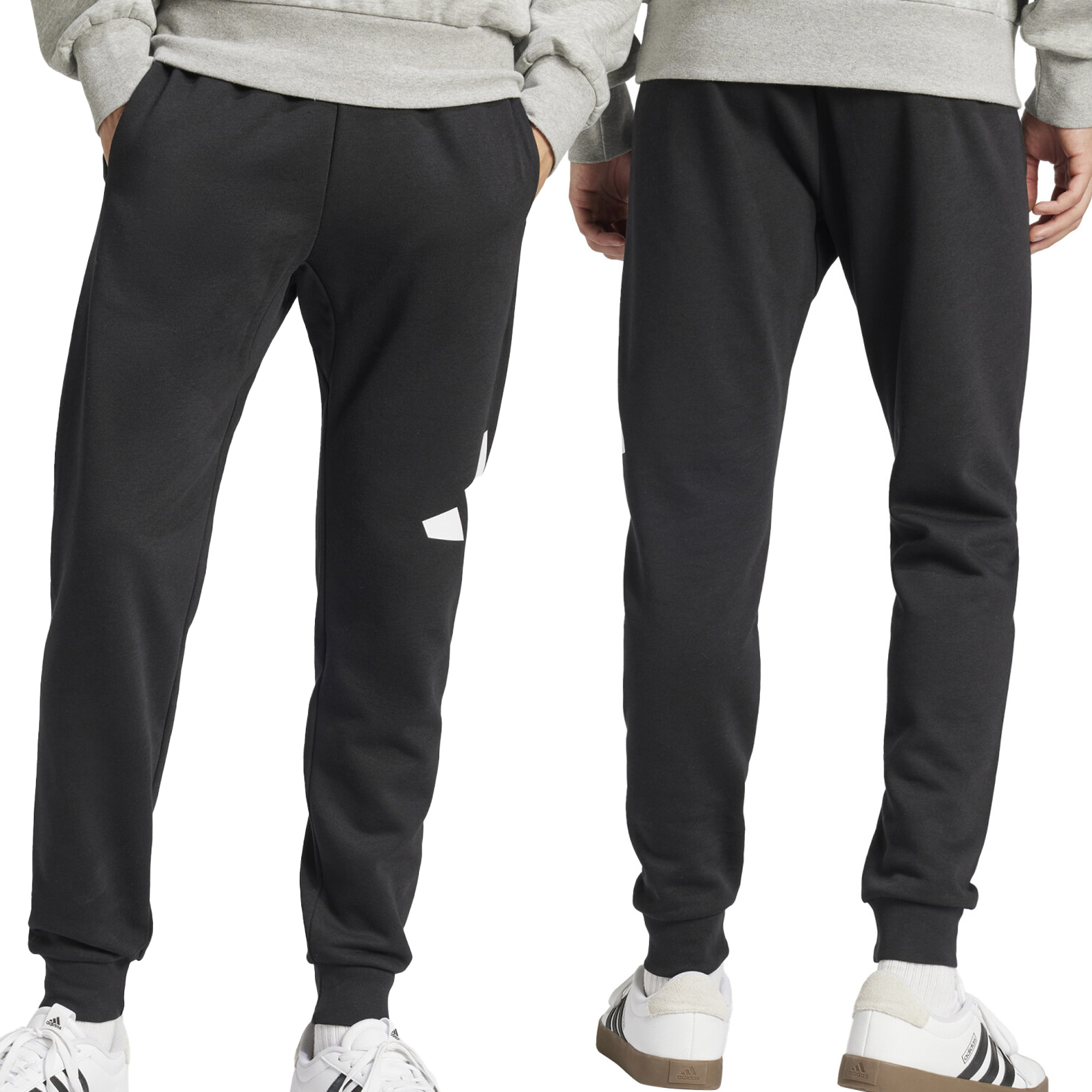 Adidas spodnie dresowe męskie czarne ocieplane klasyczne bawełna IN6147 M