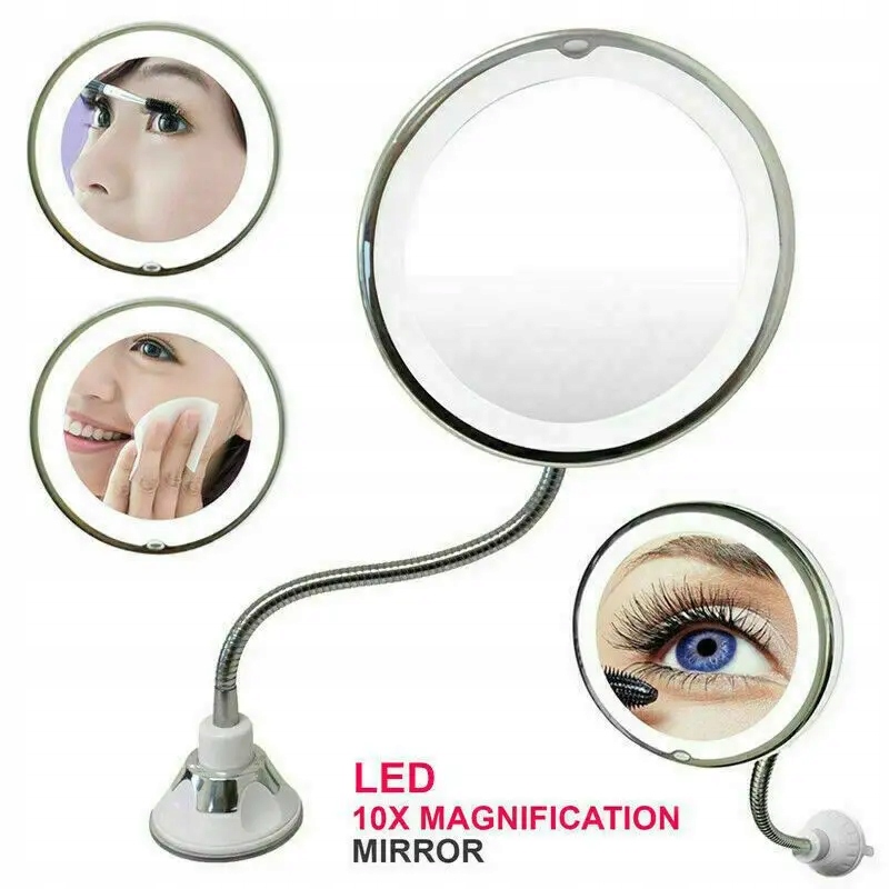 Rotation 10X LED Makeup Night Light Foldable Magnifying Tool Vanity EAN (GTIN) 4059787672319