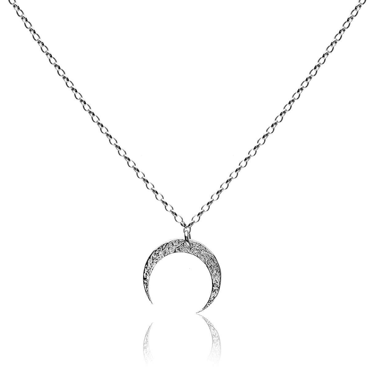Dlouhý náhrdelník se stříbrným měsícem