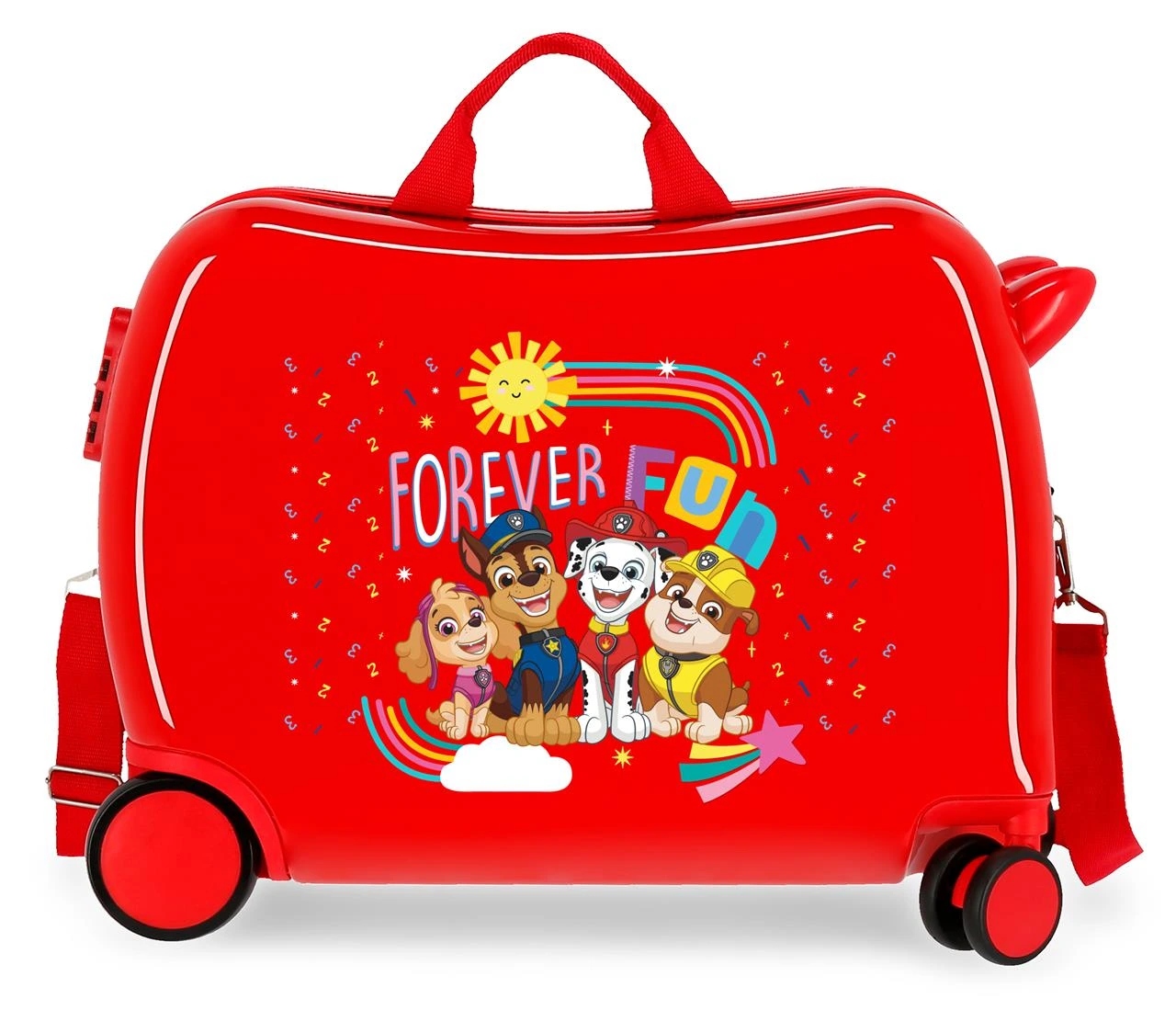 Dětský kufřík na kolečkách odražedlo Tlapková patrola Forever Fun