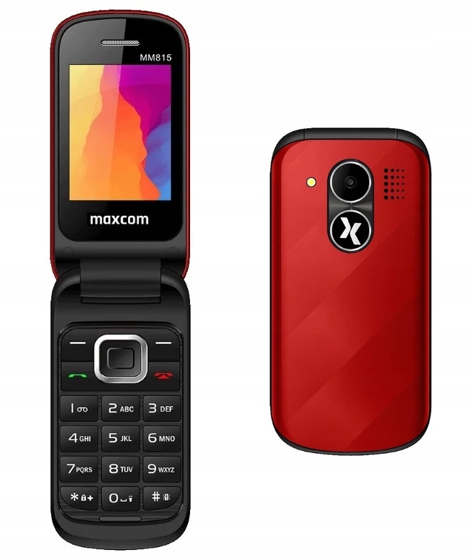 Telefon Komórkowy Dla Seniora Maxcom Z Klapką Sos Ice Radio Latarka