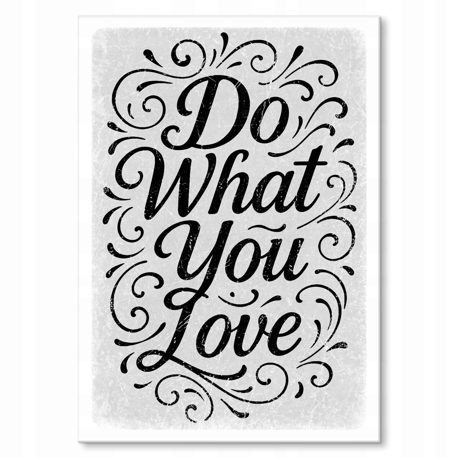 Kovový plakát Do what you love Motivace Szyld Plech 42 x 59,4 cm +zdarma