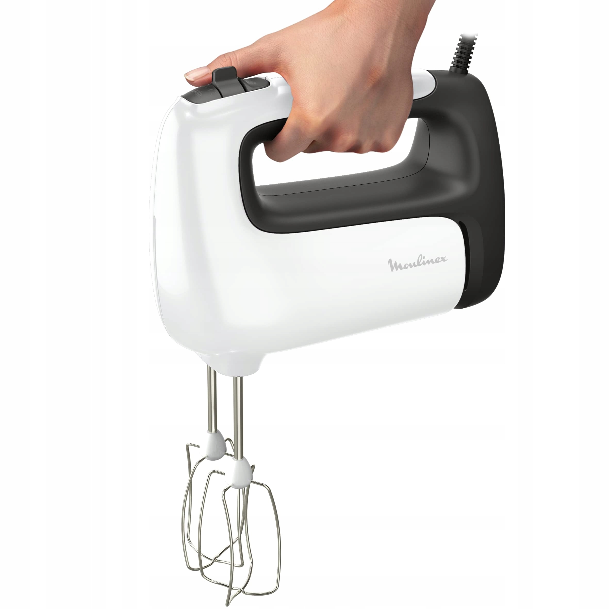 MOULINEX Mikser Ręczny 500W, 5 Prędkości, Turbo, Stal Nierdzewna — miniatura 3