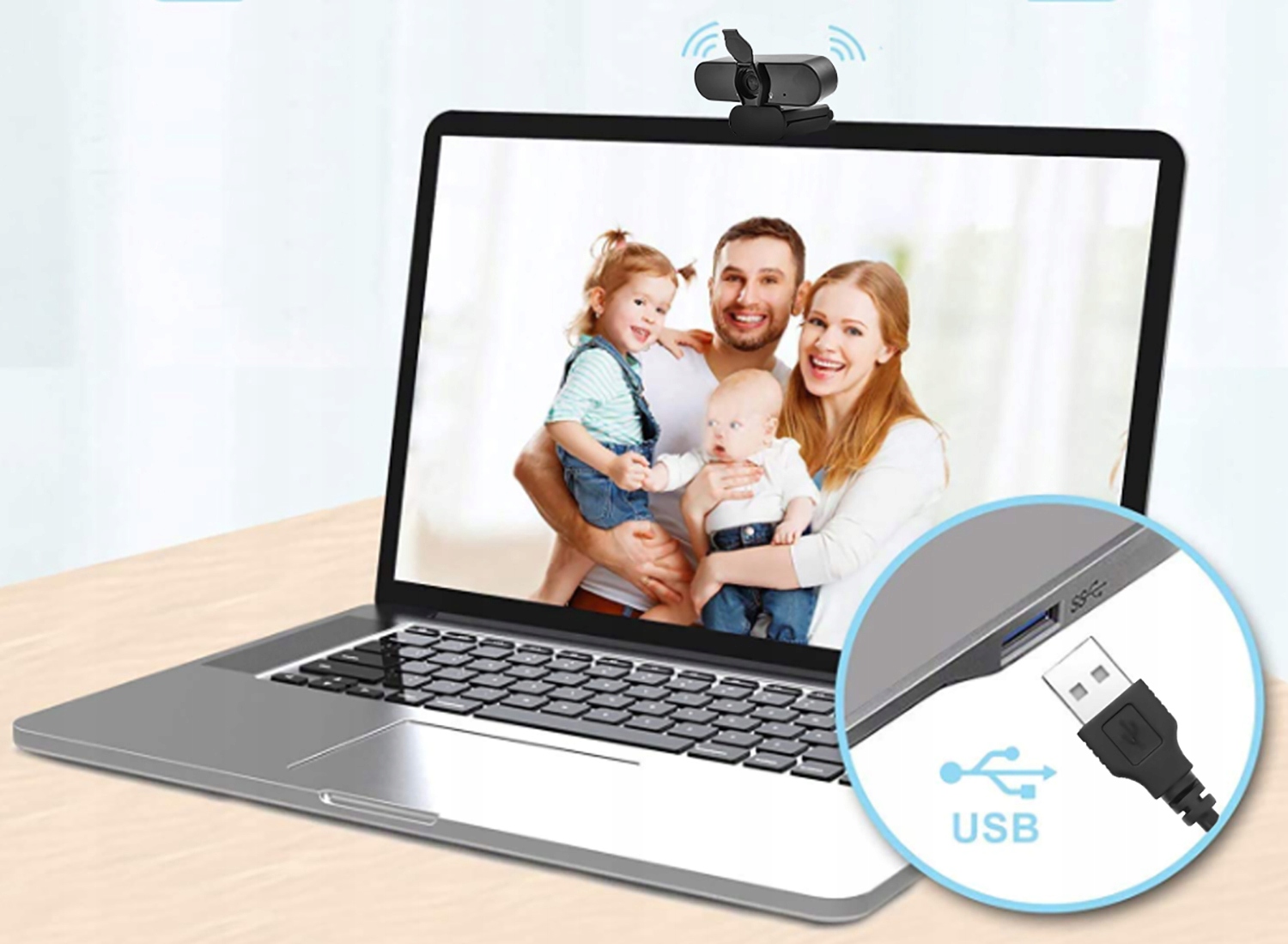 1440P KAMERA INTERNETOWA USB 4M FULL HD z MIKROFON Marka inna