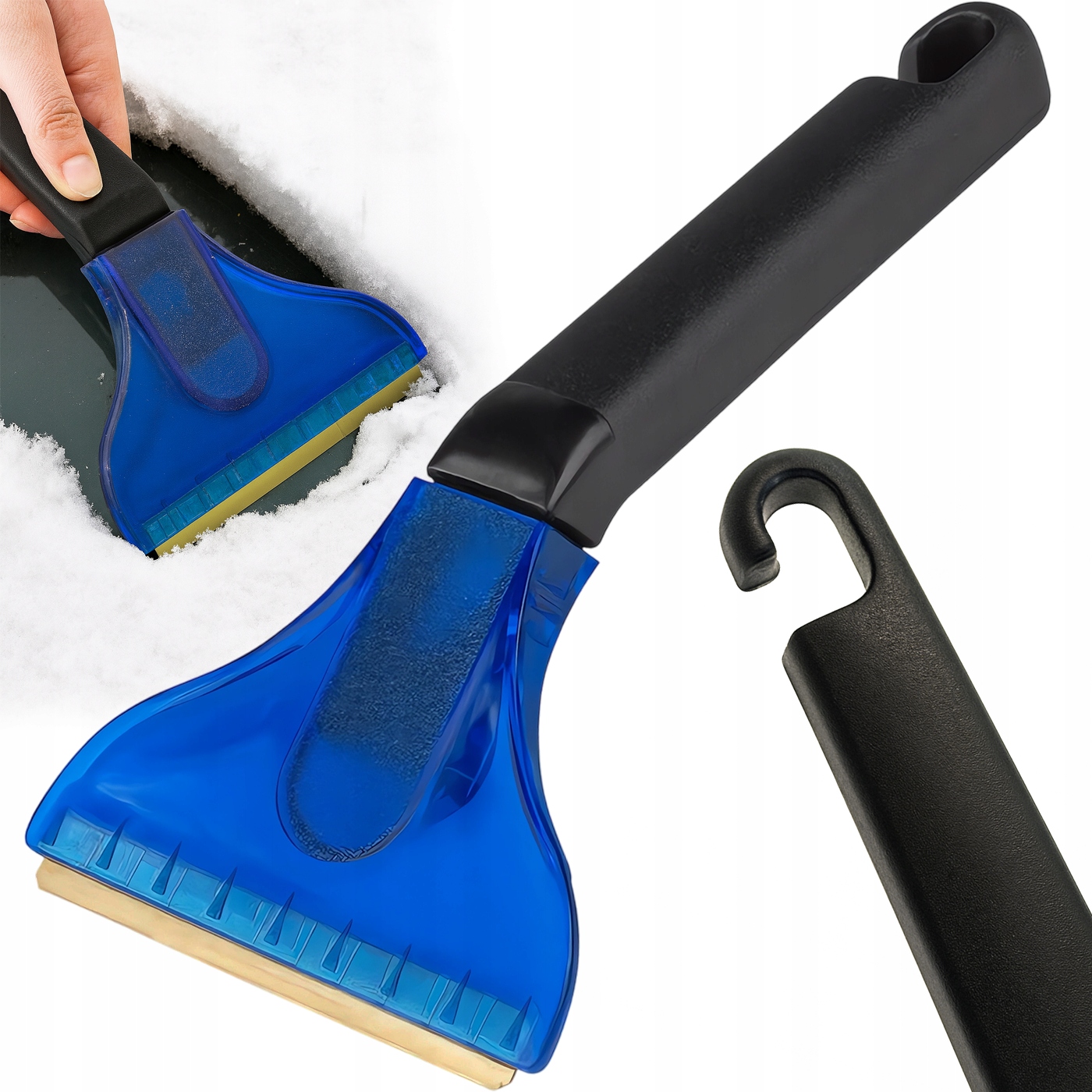 Skrobaczka Do Szyb Lodu Śniegu Mosiężna Skrobak Metalowy Długa 28,5CM Mocna