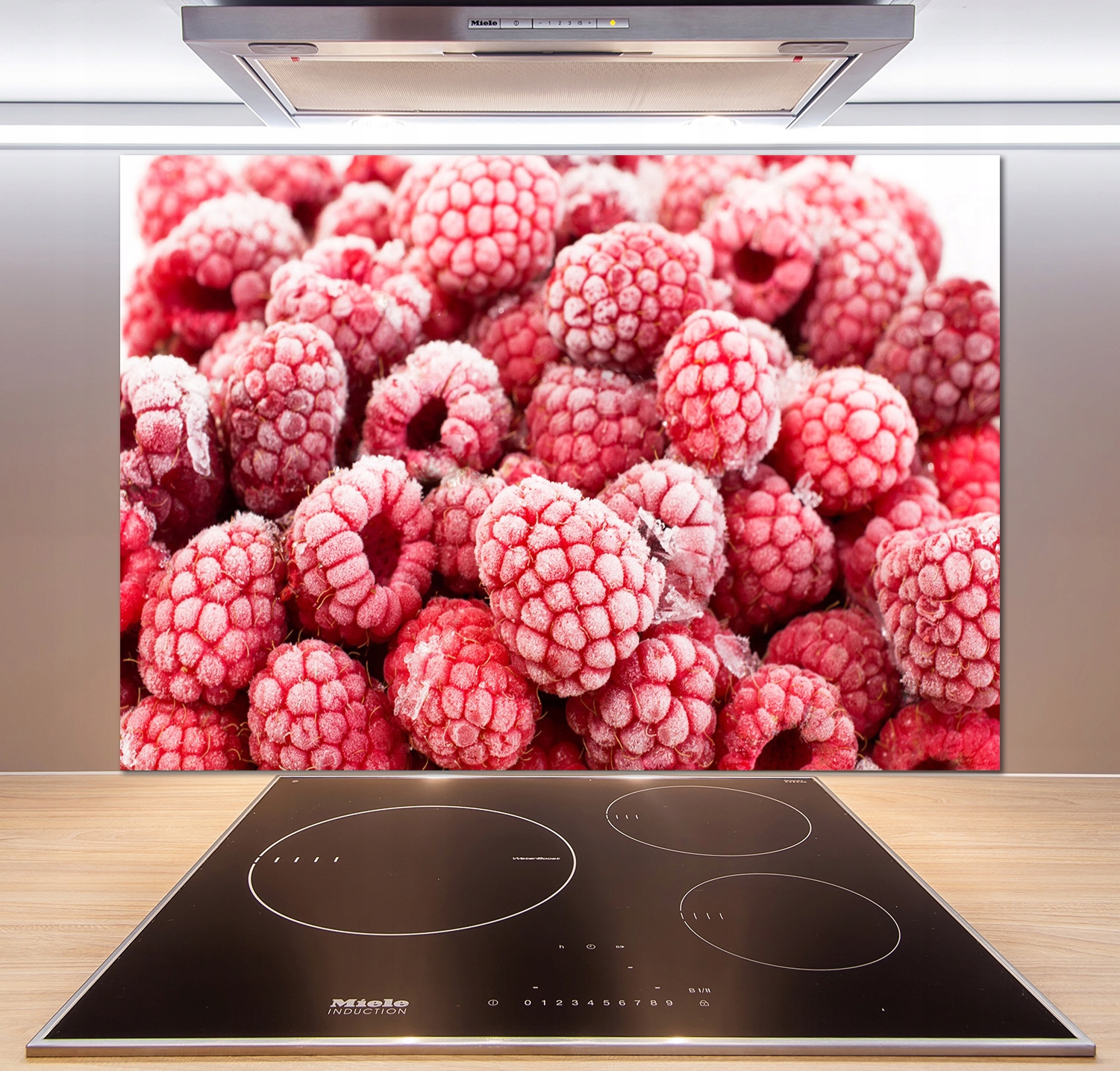 

Panel do kuchni Zmrożone maliny 100x70 cm + Klej