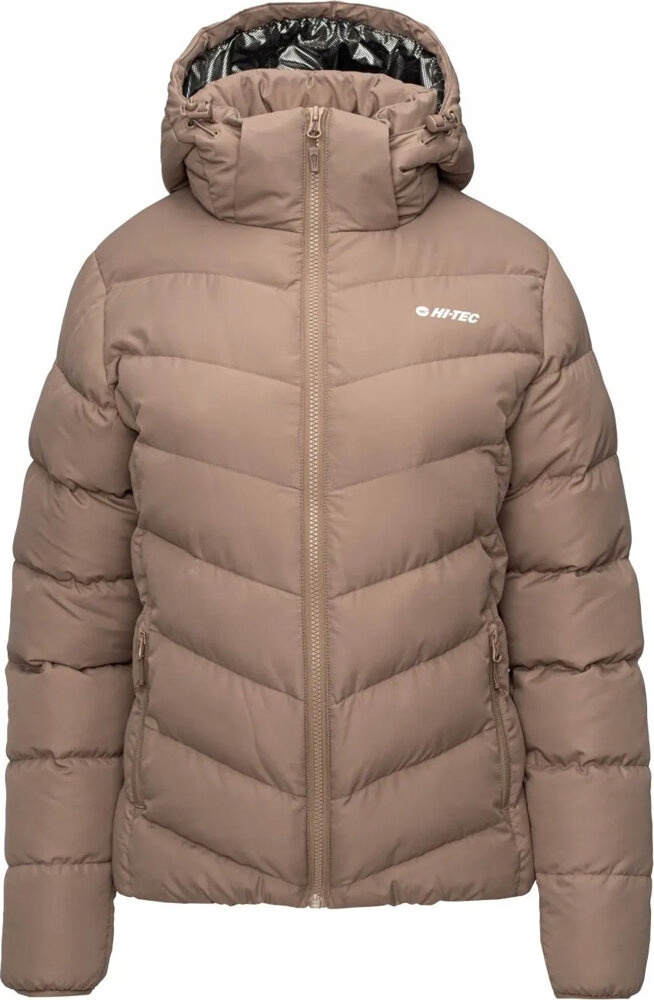 Péřová Bunda S Kapucí Zateplená Zimní Pikovaná Hi-tec Lady Varmi vel. S