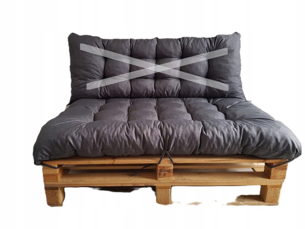 Poduszka na meble z palet 120x80 Len Ogród Taras wodoodporna siedzisko