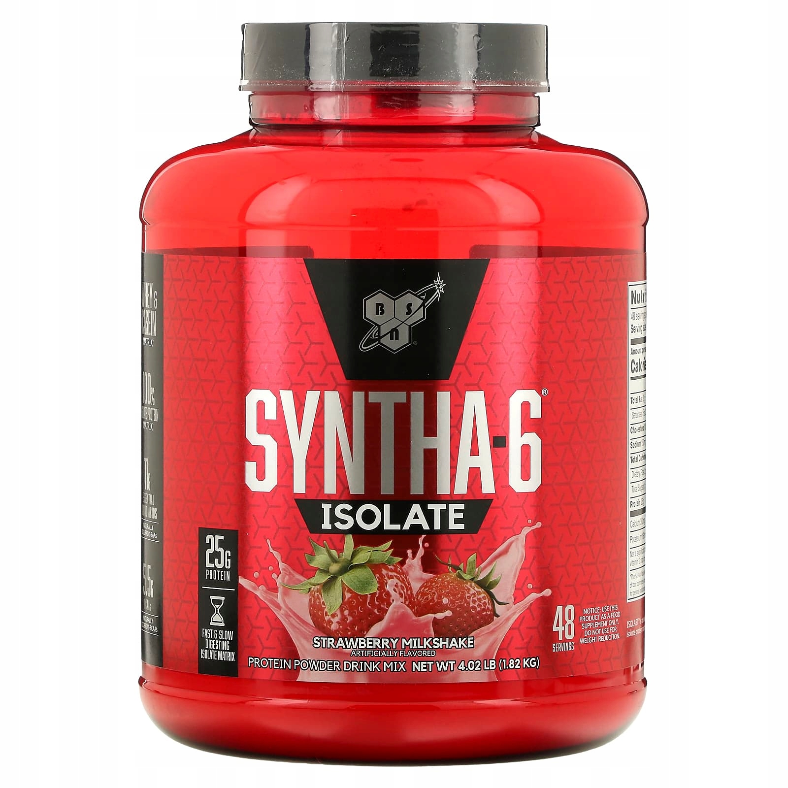 Bsn, Izolát Syntha-6, směs bílkovin v prášku, mléčný koktejl s příchutí t