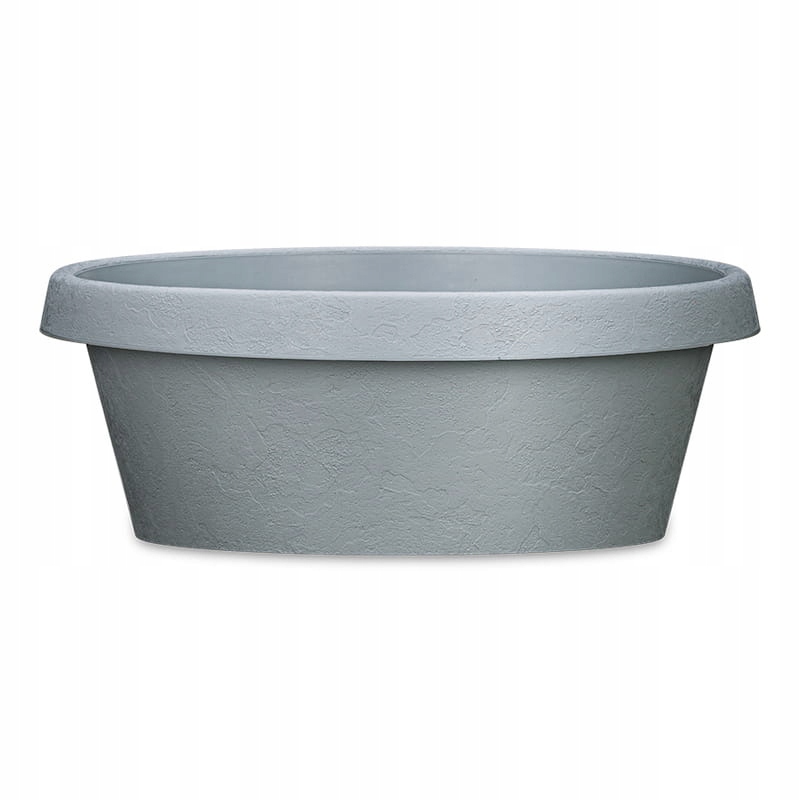 

Niska doniczka misa powierzchnia kamienna szara