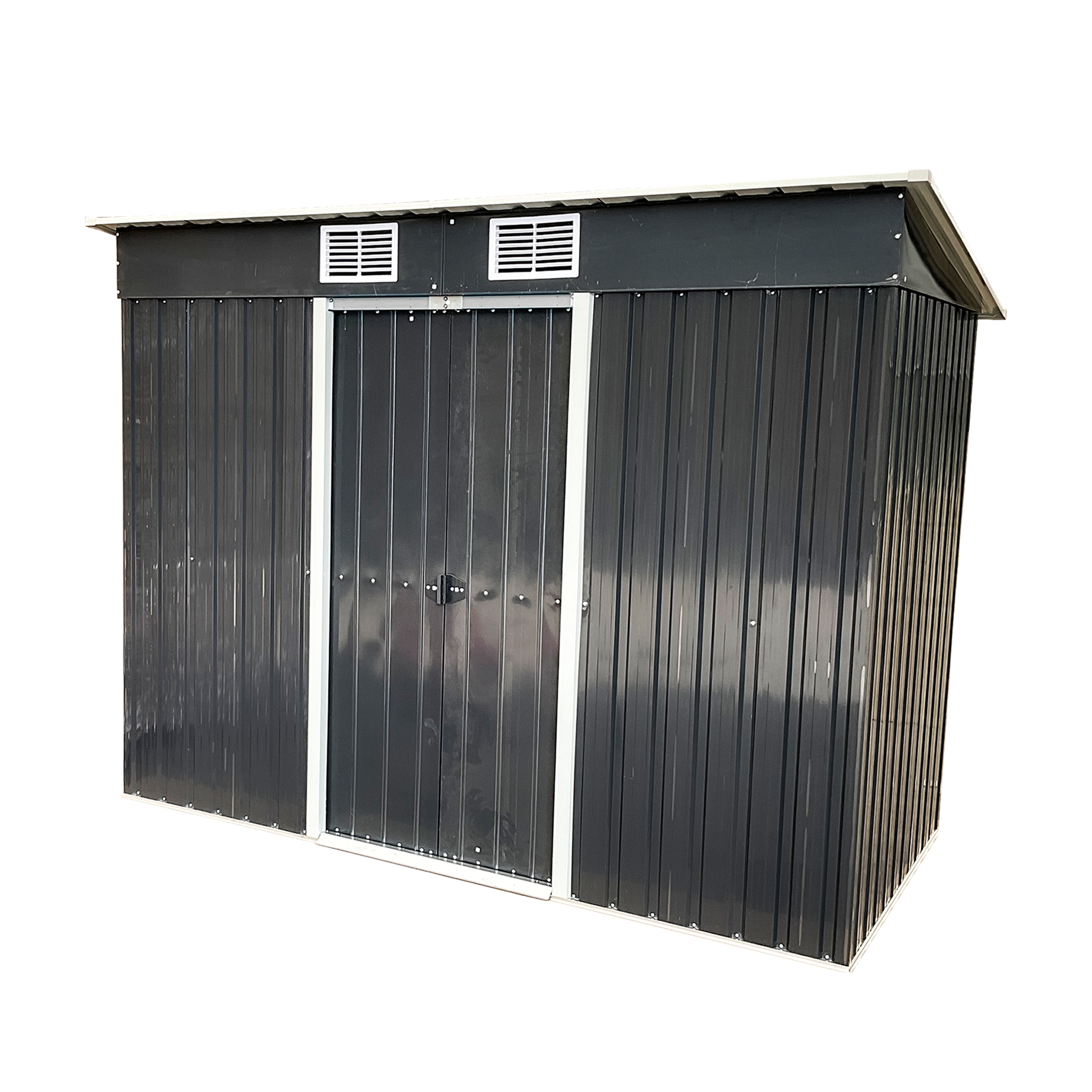 DOMEK METALOWY OGRODOWY WIATA SZOPA BLASZAK NA NARZĘDZIA 131x238x181 DM1002