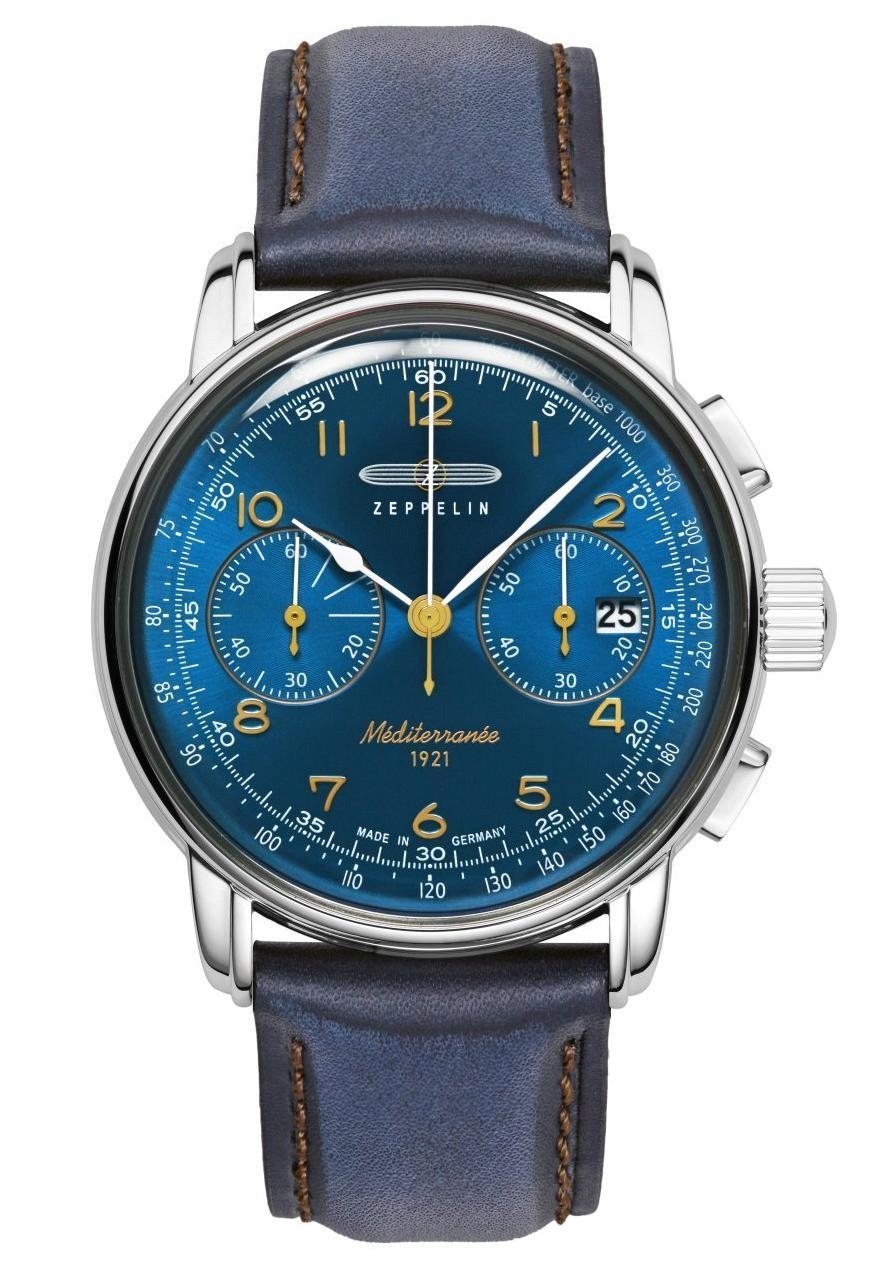 Nový Originální náramek Zeppelin Mediterranee 9670-3 quartz gravírování