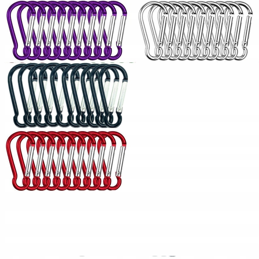 KARABIŃCZYK KARABINEK ZAPIĘCIE DO KLUCZY 10x Marka inna