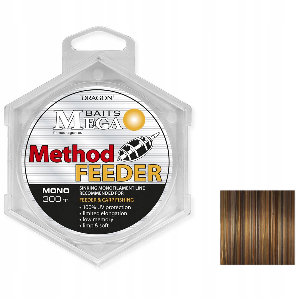 

Żyłka Mega Baits Method Feeder tonąca 0.20mm 300 m