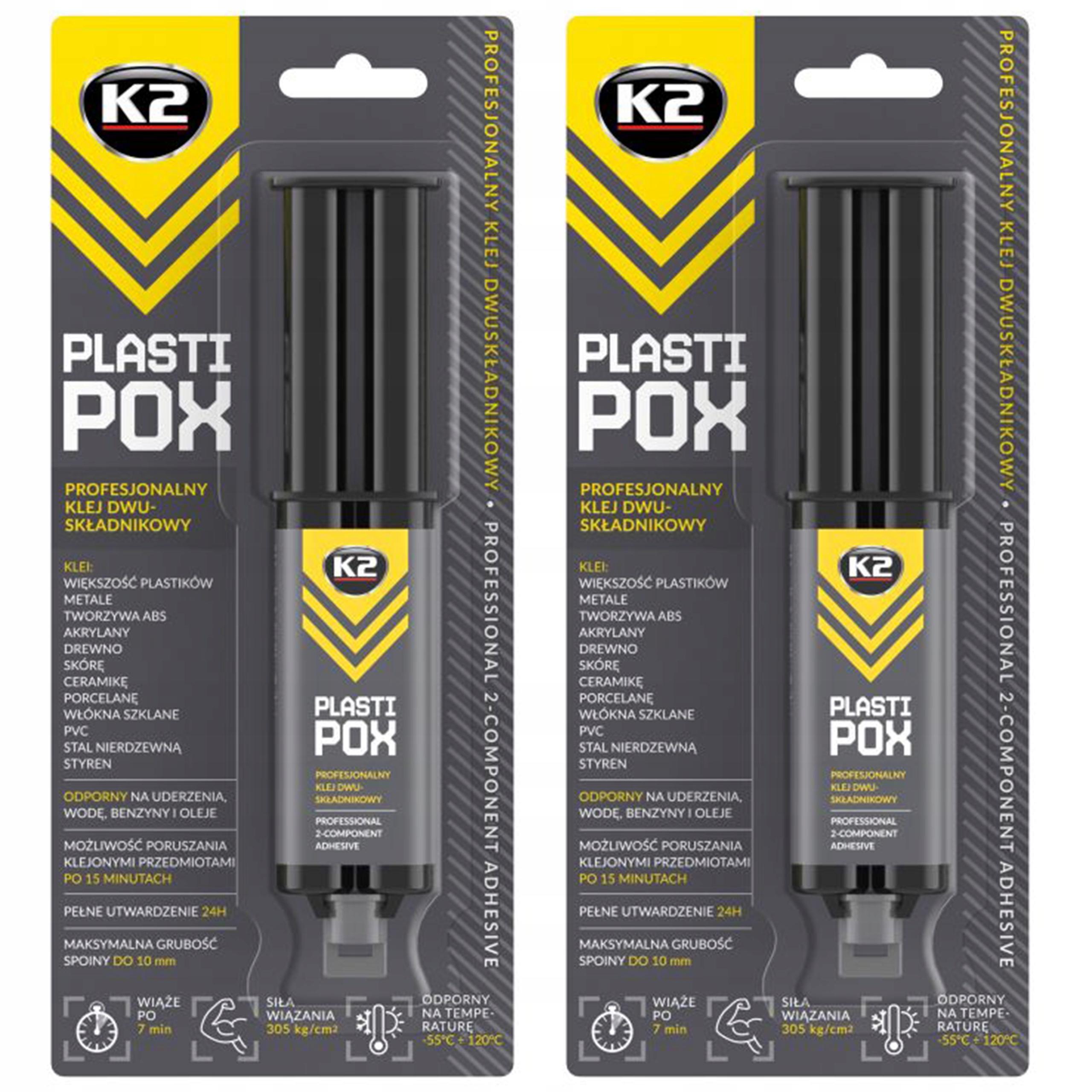 

2X K2 Plastipox Dwuskładnikowy Klej Do Plastiku