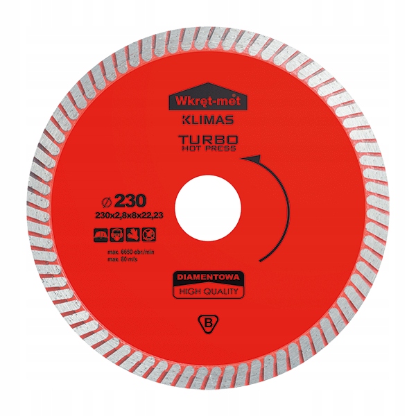 Wkręt-met Diamantový kotouč Turbo Hot Pressed 180 mm