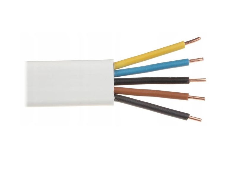 Przewód Płaski instalacyjny YDYp 5 x 2,5 100M