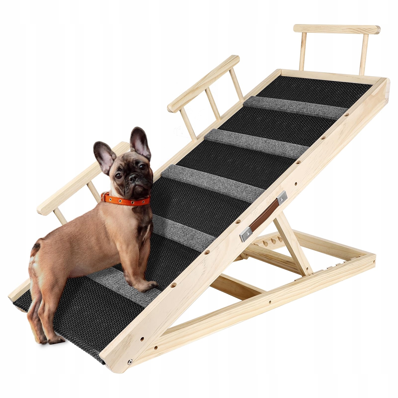 Dřevěná skládací přenosná rampa pro domácí zvířata