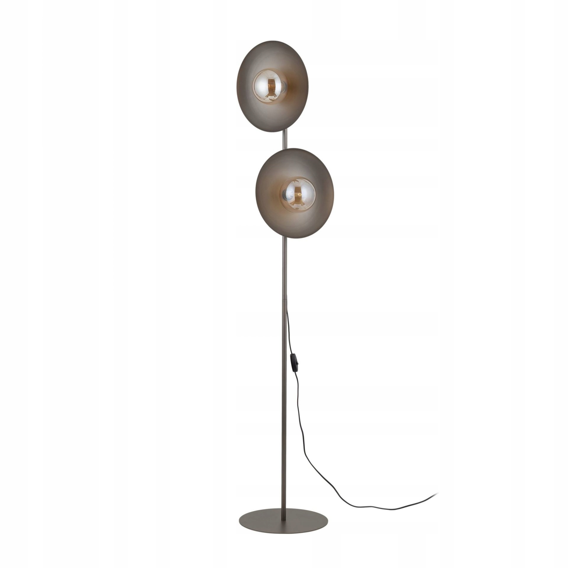 Stojacia podlahová lampa 2xG9 oceľ Hnedá Loft Slate Vypínač Tk Lighting