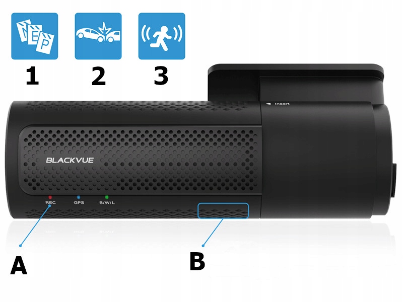 REJESTRATOR BLACKVUE DR770X-2CH LTE 64GB Kąt widzenia 139°