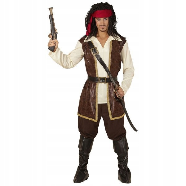 Kostým Piráta Z Karibiku Jack Sparrow Karneval M