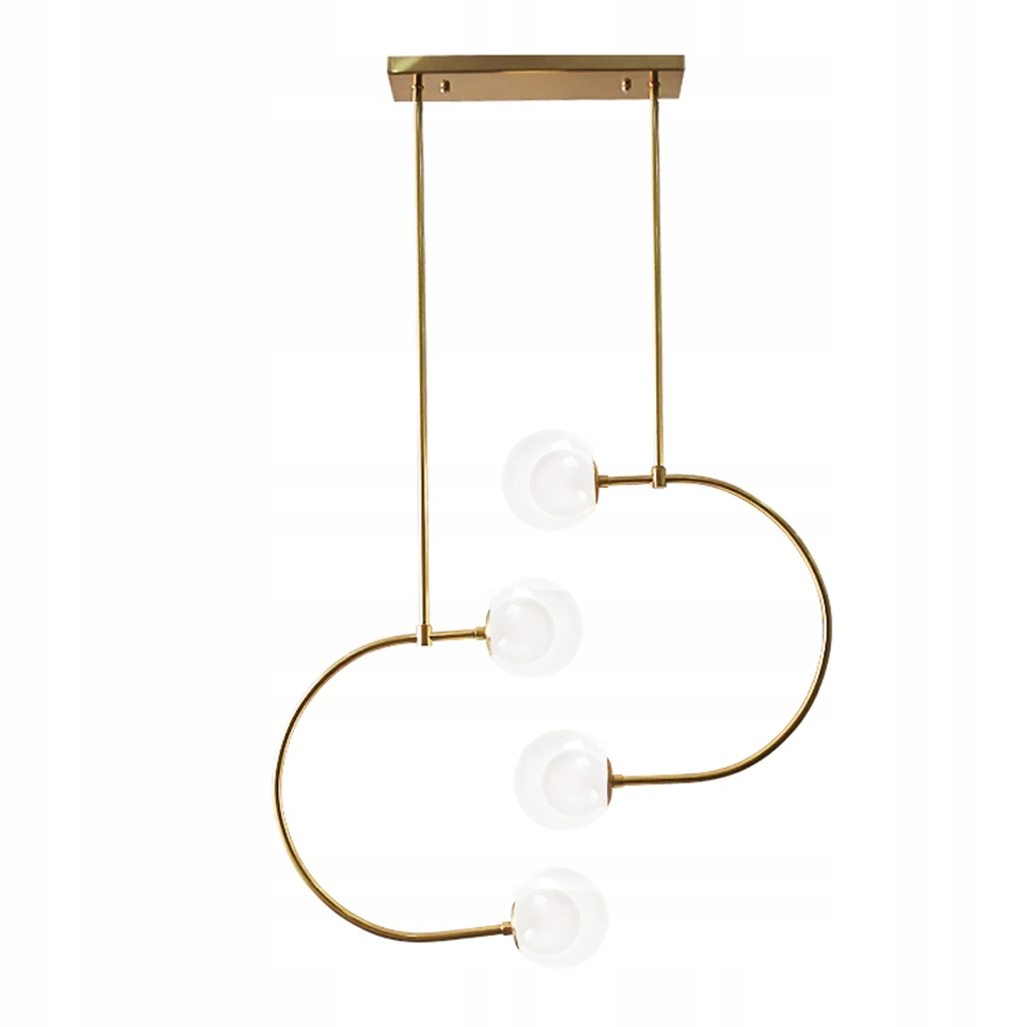 Závěsná Lampa Zlatá Glamour Skleněné Koule Zlatá G9