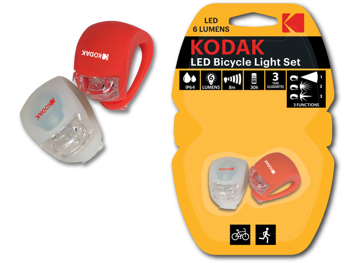 Oświetlenie Led na Kierownicę Kodak 2x Przód Tył