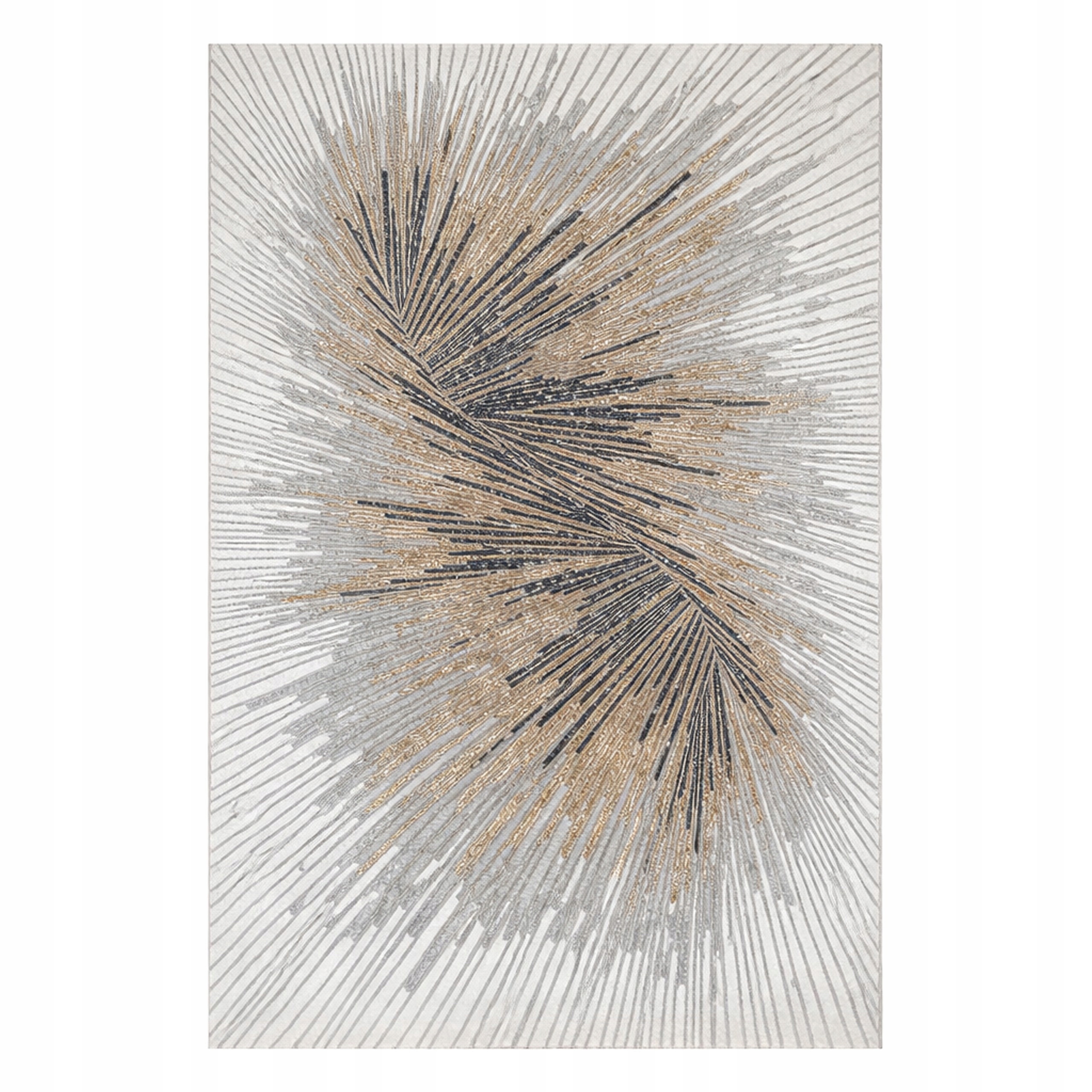 Moderný Koberec Do Obývačky 200x300 CM Šedo-béžový Modný Elegantný