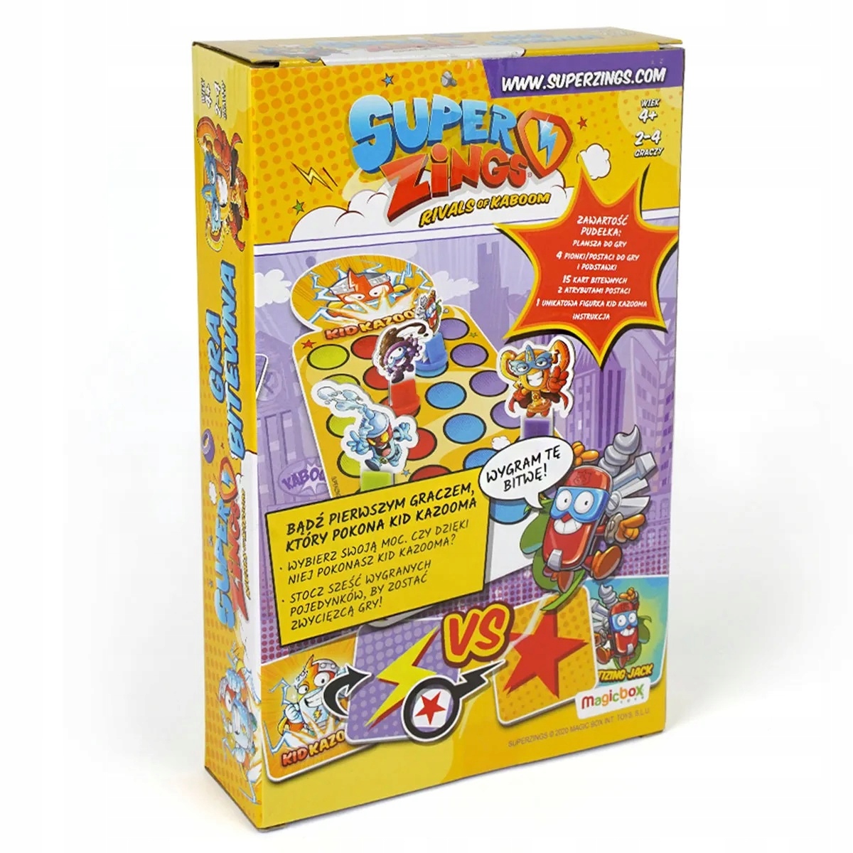 SUPER ZINGS GRA Bitewna Planszowa Kid Kazoom