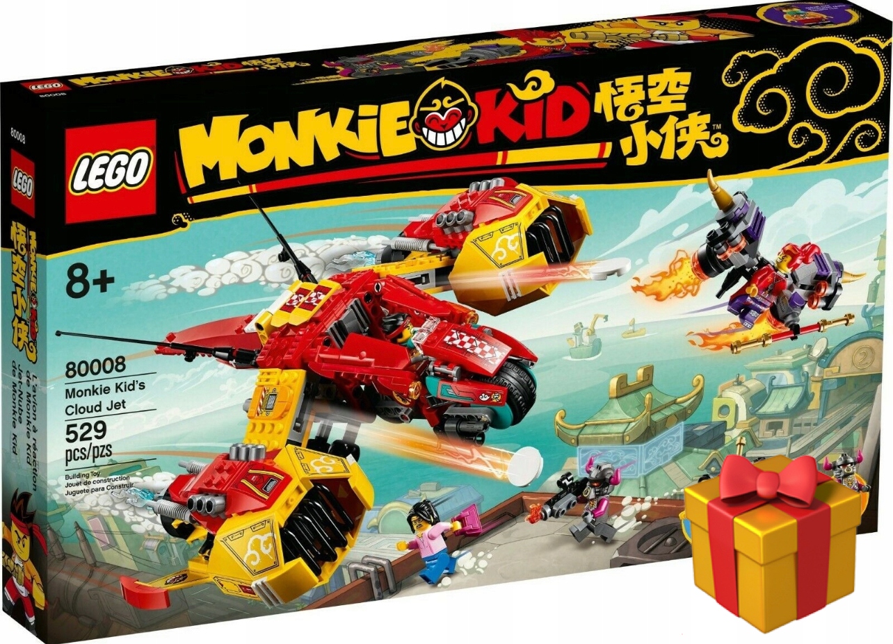 Lego Monkie Kid 80008 Odrzutowiec Monkie Kida pakowanie na Prezent!