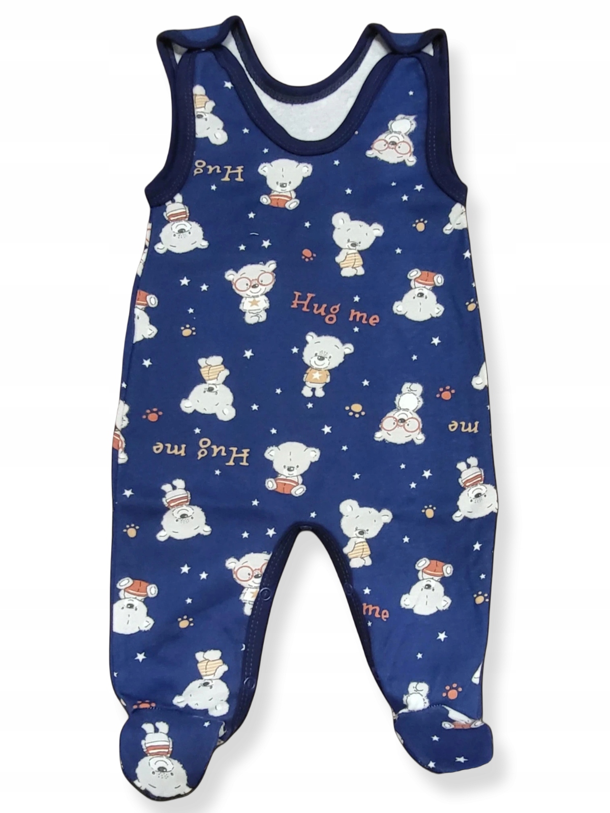 ŚPIOCHY śpioszki ROZPINANE 92 PIŻAMKA dziecięca PAJAC w MISIE