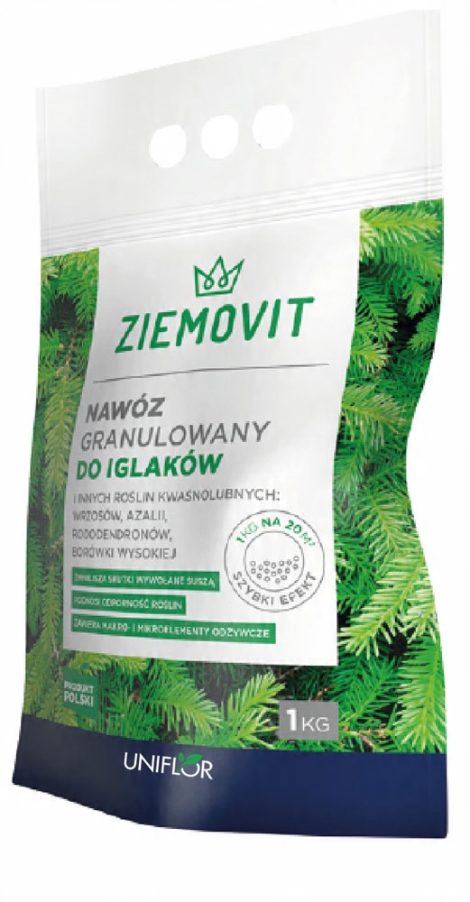 

Nawóz do iglaków i kwaśnolubnych 1kg/20m2 Ziemovit