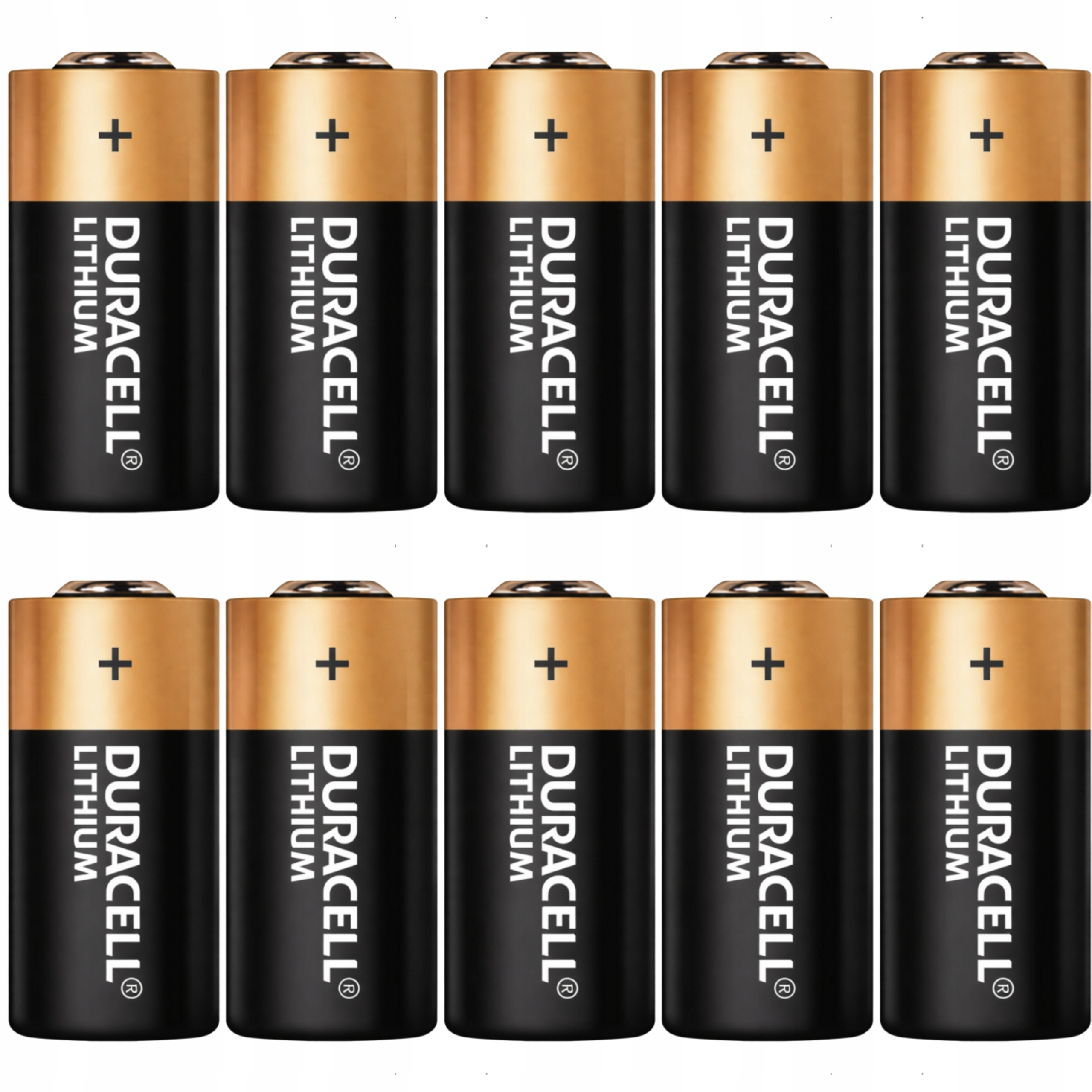 10x Duracell 123 bateria litowa 3V do aparatu, latarki i czujnika