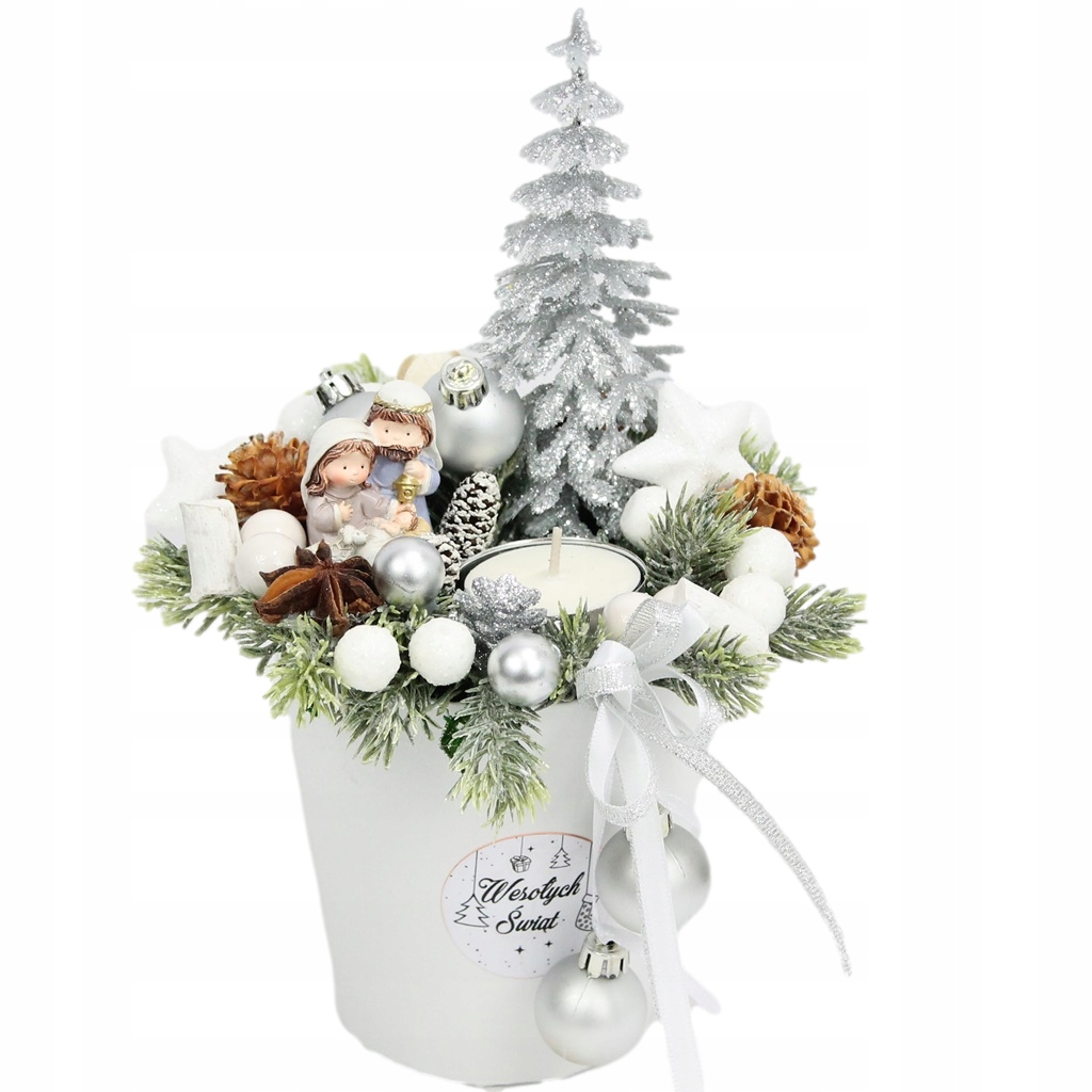 

Świąteczny stroik flower box święta ozdoba szopka